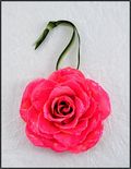 Rose Blossom Ornament in Pink