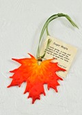 Sugar Maple Leaf Ornament in Burnt Orange