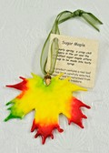 Sugar Maple Ornament in Fall Multi Color
